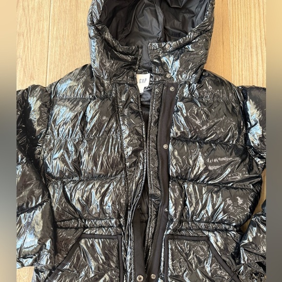 NWT Gap Primaloft Down Alternative Shiny Puffer Jacket - Picture 5 of 7